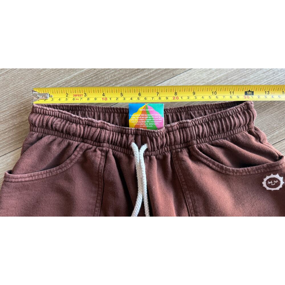 Big Bud Press XS Terracotta Cotton Jogger Sweatpants High Waist Made in LA - Picture 9 of 10